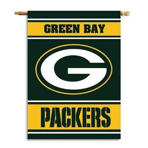 🏈🆕 GREEN BAY PACKERS BANNER VERTICAL HOUSE FLAG - 2 SIDED - NFL - MEN